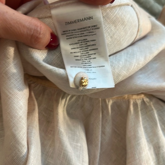 Zimmermann 2 Linen Floral Mini Dress - Picture 10 of 11